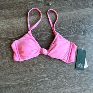 NWT XXS 00 Wild Fable Pink Bikini Swim Suit Top
